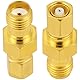 Vecys 2 Stück SMA Buchse auf SMC Buchse Adapter 50 Ohm SMA auf SMC RF Koaxial Adapter für Antennen Radio Koaxialkabel