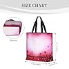 kkvhhyuo Red Hearts Print Tote Bag for Women, Large Reusable Shoulder Bag Simple Handbags for College School Work Shopping Travel #5