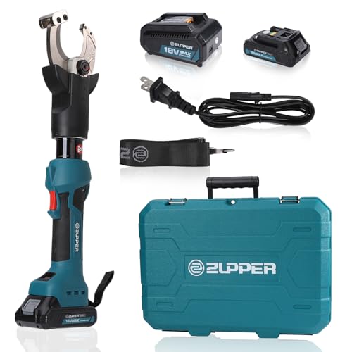 ZUPPER Cordless Hydraulic Cable Cutter Kit with 2 Batteries