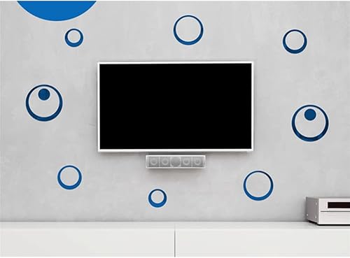 Miniatura 5 de Calcomanías de espejo, 24 calcomanías redondas de acrílico para decoración de pared, fondo de superficie extraíble, autoadhesivas, decoración del