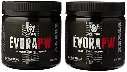 Kit 2x Pre Treino Evora Pw Darkness 300g Integralmedica (Frutas Vermelhas)