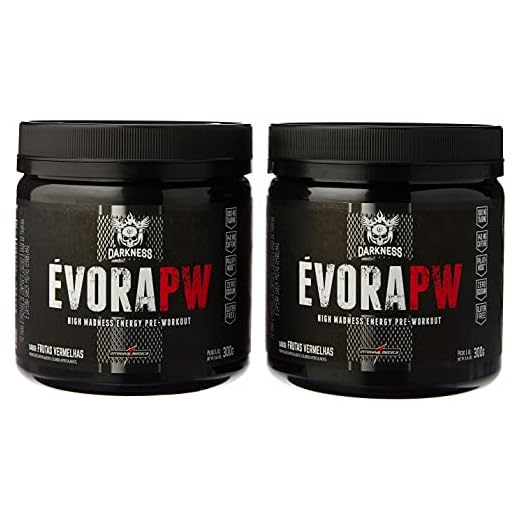 Kit 2x Pre Treino Evora Pw Darkness 300g Integralmedica (Frutas Vermelhas)