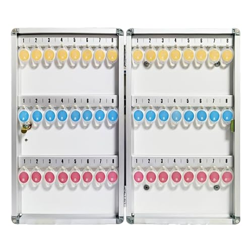 Caja de seguridad para llaves de pared con cerradura mecánica de acero