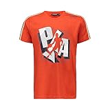Jungen T-Shirt CMP Jungen Bedrucktes T-Shirt 100% Baumwolle 30D8234, Flame, 140