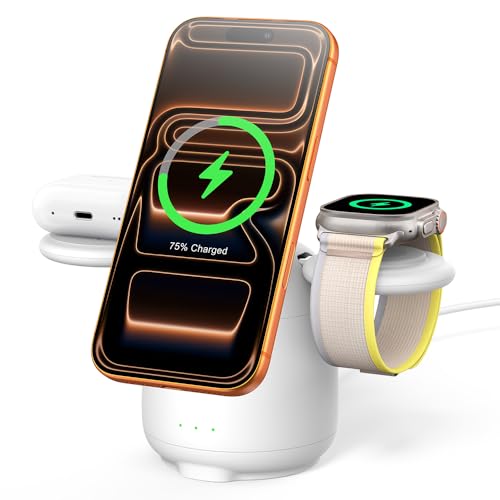 Station de charge magnétique SwanScout 707M pour iPhone 17 et Apple Watch