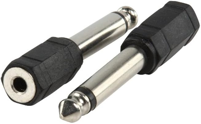 Valueline AC-006 cavo interfaccia adattatore 3 5mm 6 35mm Nero Valueline AC-006 cavo interfaccia adattatore 3 5mm 6 35mm Nero