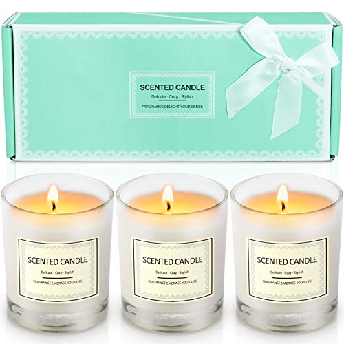 Bougies Parfumées de Cadeau Maitresse d'école Cire de Soja Naturelle Parfum d'Ambiance Cadeau Coffret pour Anniversaire Fêtes et Déco d'Intérieur Cover
