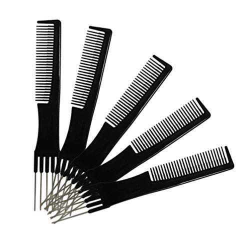 Peine Profesional 2-en-1 Set de 5 con Aguja de Metal miniatura 3