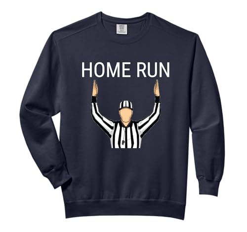 Home Run Funny Baseball Football Mashup Referee Touchdown Comfort Colors