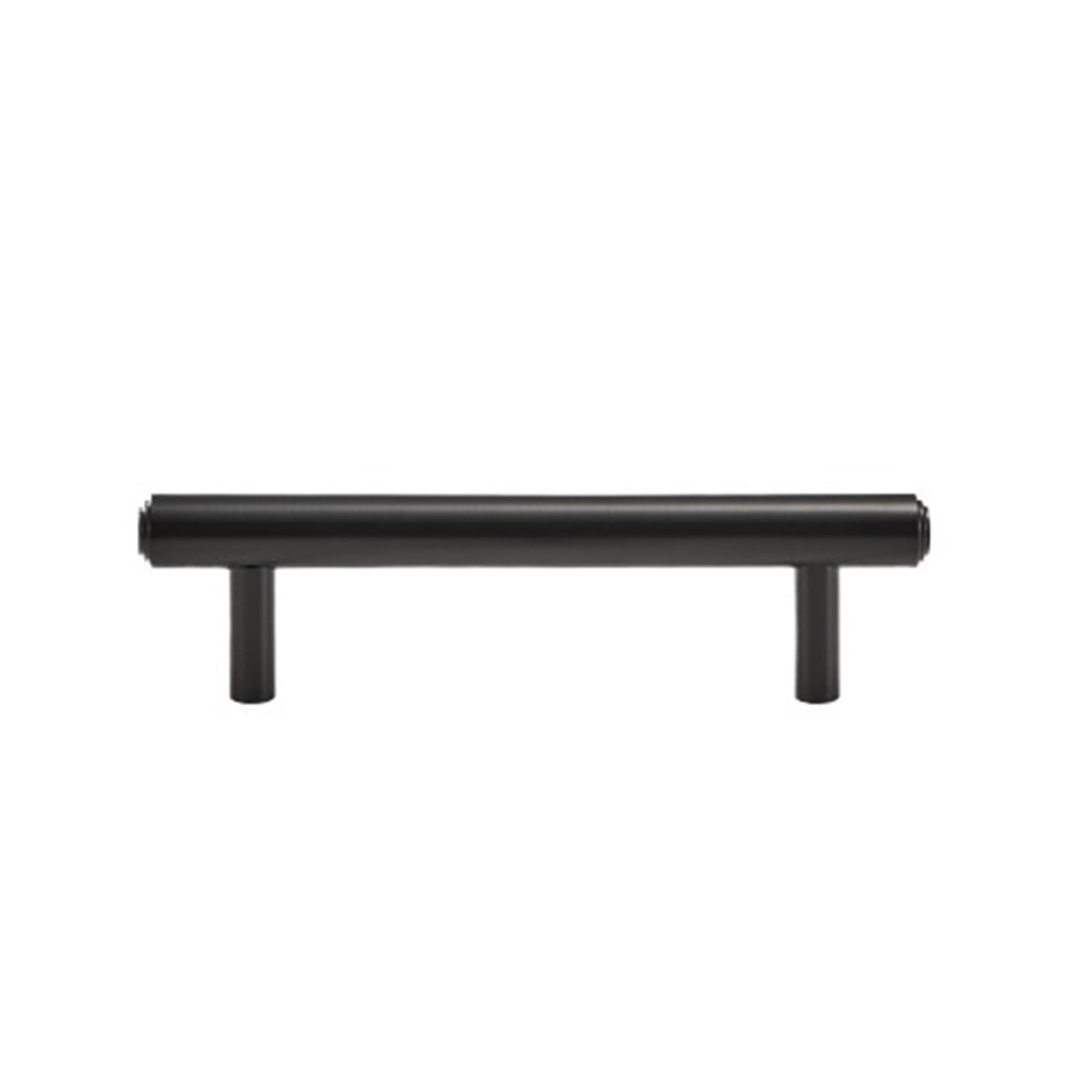 2 Pcs Solid Cabinet Knob Antique Brass T-bar Wardrobe Drawer Door Handle Pull(Black,M)