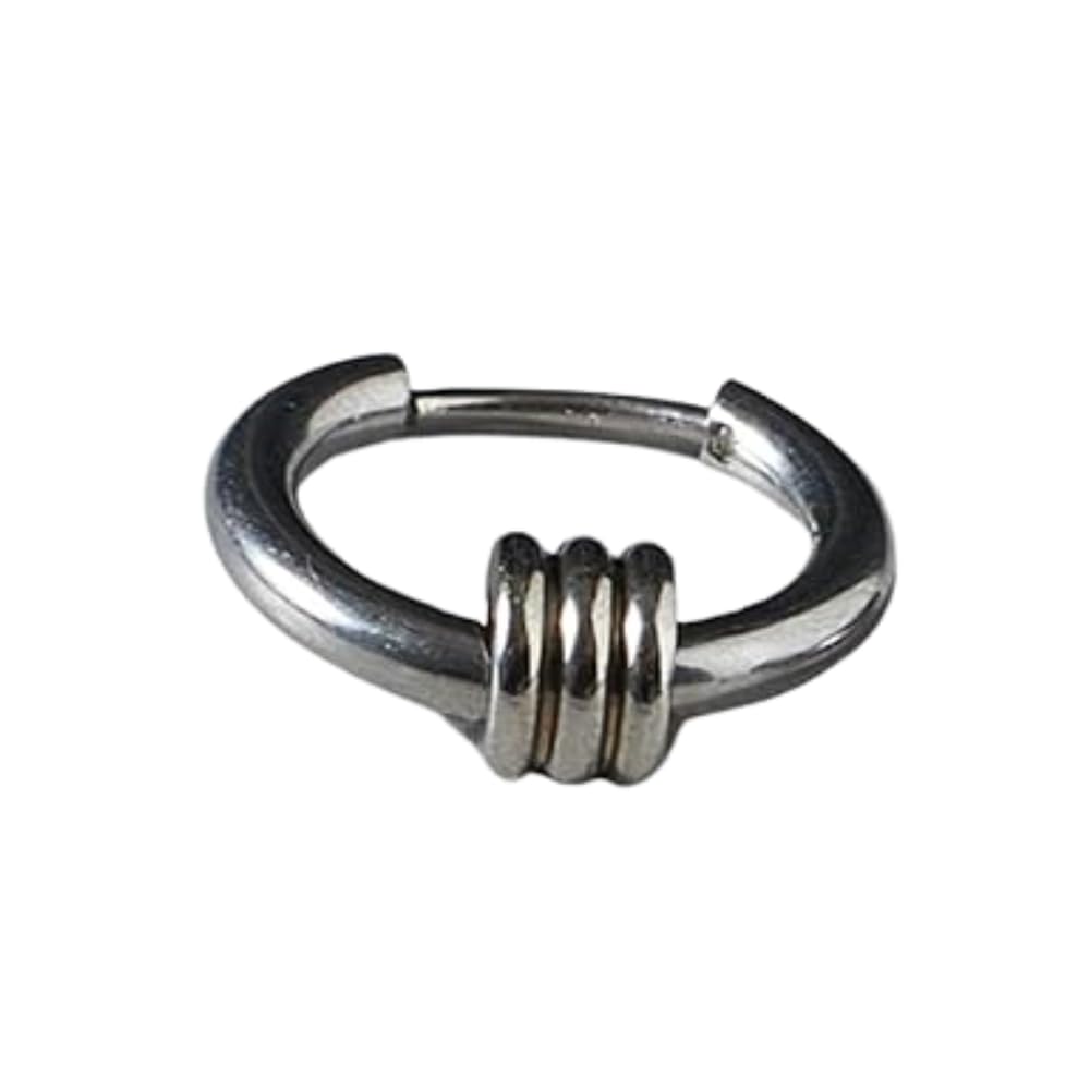 SALTY ALPHA Anti Tarnish Single (1 Side) Barb Bali Earring for Men | Ear Hoop for Man | Stylish Fashion Jewellery Accessor... - Review, Price and Buying Guide