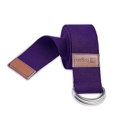 Yogan Yoga Belt/Yoga Strap, Royal Purple
