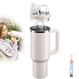 Tumbler Adapter Compatible with Stanley to Flavor Cartridge, Fits 30oz / 20oz Stanley Quencher H2.0 FlowState Tumblers, Leak Proof Tumbler Lid Adapter, Cup Converter Accessories BPA Free