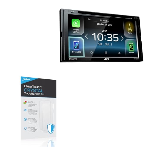 BoxWave Screen Protector Compatible with JVC KW-V830BT - ClearTouch Crystal ToughShield 9H (2-Pack), Clear 9H Tough Flexible Film Screen Protector