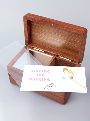 Caja musical de madera maciza SOFTALK personalizable de arce 6
