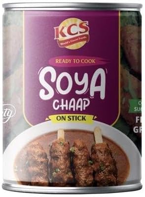 KCS SOYA Chaap 850g | High-Protein, Plant-Based Meat Alternative | Authentic Indian Taste | Versatile for Grilling, Curry & Tandoori