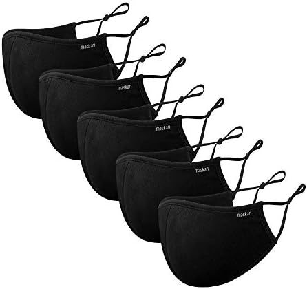 Reusable Face Mask | Face Masks Washable UK | 3 Layer Face Mask | HeiQ Viroblock | Breathable Face Mask | Sporty | Sizes for Men, Women, Teens & Kids | With & without Adjustable Ear loops | By Maskari