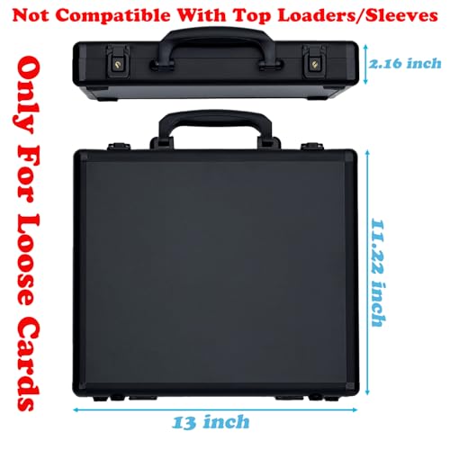 Azamou Premium 9-Pocket Hard Case Card Binder, 450 Cards Capacity for TCG MTG YGO Sports Cards, Sleeve-Free & Not Compatible with Top Loaders/Sleeves (Black – Only for Loose Cards) by Azamou - Image 2