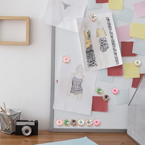 12 imanes decorativos de donut para refrigerador miniatura 6