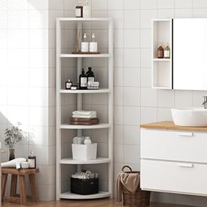 Soges 6-stöckiges Eckregal Standregal