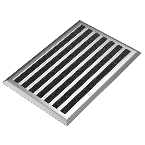 Fußmatte außen grau 40 x 60 cm, Aluminium Fußmatten, Fußabtreter außen, Schmutzfang Alu, Schmutzfangmatte Außenbereich, Fussmatte Aussenbereich, Türmatte außen, Fußabstreifer Hauseingang, Abtreter