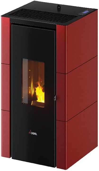 Cadel stufa a pellet ad aria cristal 7 wi-fi e bluetooth
