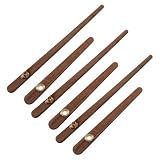 POPETPOP Kit 3 Set Lancette Orologio in Legno di Noce e Faggio per Riparazione Orologi da Parete Installazione Fai-da-Te Rapida ed Elegante per Progetti di Manutenzione Domestica