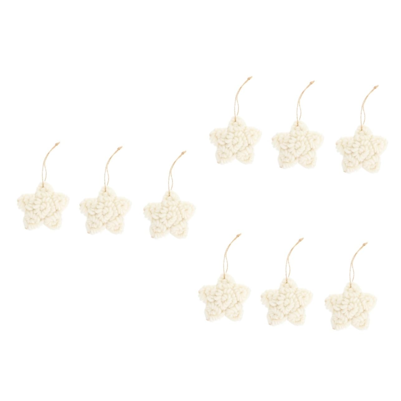 Tofficu 9pezzi Pendente Decorativo Forma Di Stella Per Albero Di Natale Toppe Per Fai Da Te Addobbi Natalizi e Accessori Per Abbigliamento