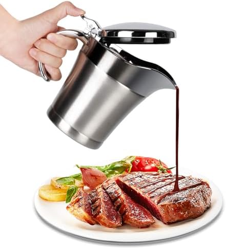 Stainless Steel Gravy Boat - 450ML Thermal Classic Design - View #7