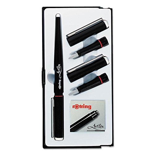 Rotring Calligraphy Artpen Set Assorted Nib Sizes With Black