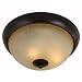 Hardware House Berkshire Series 2 Light Oil Rubbed Bronze 12 Inch by 5-1/4 Inch Flush Mount Ceiling Lighting Fixture : 16-7970