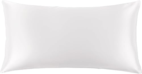 Miniatura 62 de THXSILK Funda de almohada de seda natural de 22 momme 100% seda de morera para cabello y piel, tamaño estándar 20"x26", funda de almohada de seda