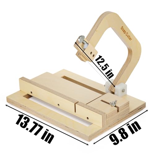 Coloch CO-WOODSOAPCLUTTER Wood Soap Cutter, Adjustable Soap Cutting Tool Single Wire Soap Slicer Cutting Tool Handmade Soap Cutting Making Supplies thumb #1
