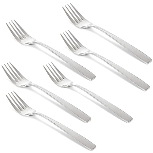 Image of Kanshita's Rasoiware Stainless Steel Tea Fork Set | Pack of 6 | Food-Grade & Durable Cutlery