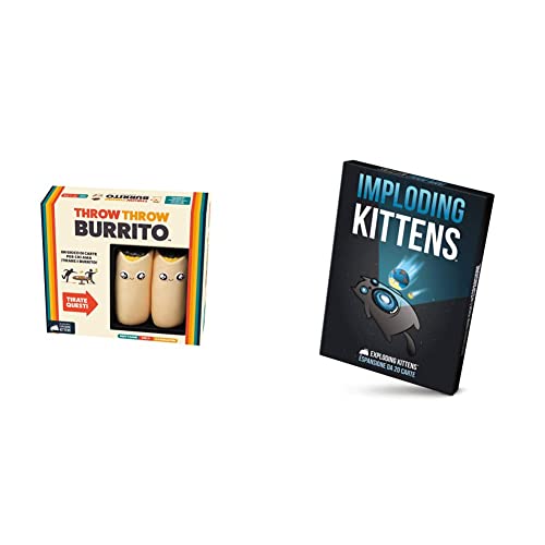 Asmodee Throw Throw Burrito - Gioco Da Tavolo Edizione In Italiano (8535 Italia) & - Imploding Kittens, Espansione Gioco Di Carte Exploding Kittens, Edizione In Italiano, 8542