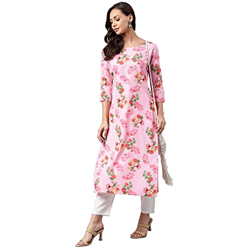 Image of ANNI DESIGNER Crepe Women's Regular Kurta