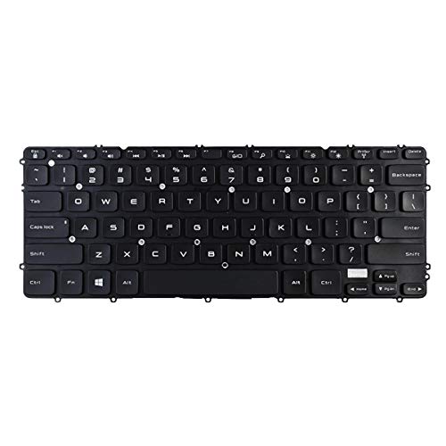 LXDDP Laptop Replacement US Layout with Backlit Keyboard for Dell Precision M3800 XPS 15 9530 03H5CJ 3H5CJ WHYH8 0HYYWM US Black by LXDDP - Image 2