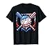 Baseball Drip Ice Cream American Flag 4th of July Boys Kids T-Shirt