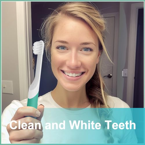 4-Pack White Electric Toothbursh Replacement Head Compatible with Quip Electric Toothbrush Refill Brush Head Soft - Thumbnail 7