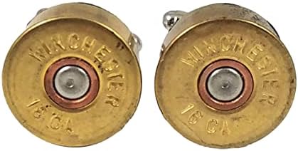 16 Gauge Shotgun Shell Ammo Cufflinks, Lapel Pin, or Tie Bar