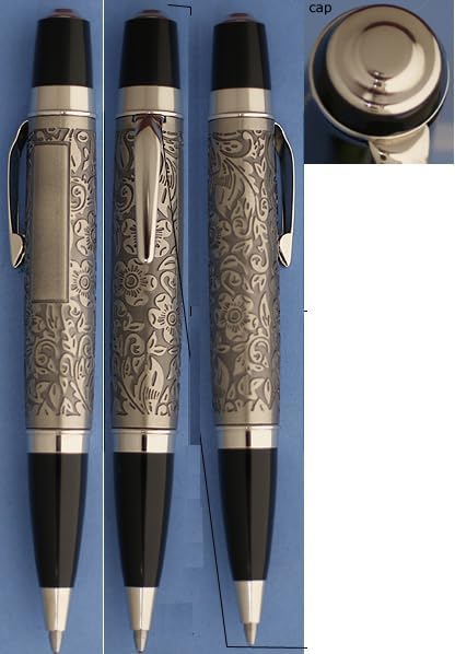 Nisstiiv Botanical Ballpoint Pen flower design takes Parker type refills durable