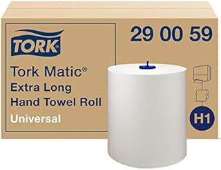 Tork Matic Extra-Long Hand Towel Roll Universal 290059 - H1 Paper Towels for Roll Towel Dispenser, White, Efficiency due to Extra Long Roll