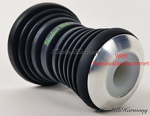 The HOOKAH HUB GREEN Shisha Bowl Silicone with Metal Screen Wind Cover Charcoal Screen