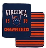 Pegasus Sports NCAA Virginia Cavaliers Varsity Plaque 2 Sided Blanket