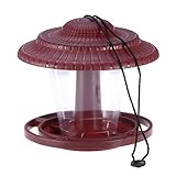Alimentador de aves silvestres, hecho de plástico durable y de alta calidad.