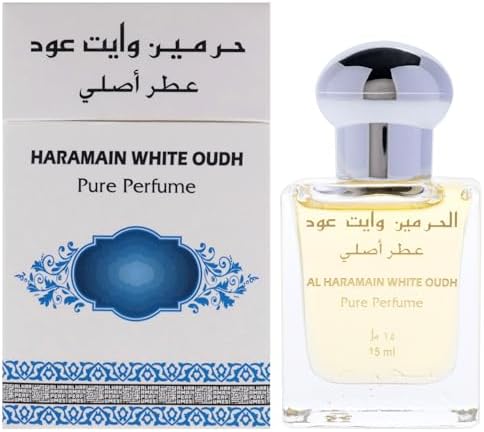 Al Haramain White Oudh, 15ml Concentrated Pure Perfume Roll On For Unisex