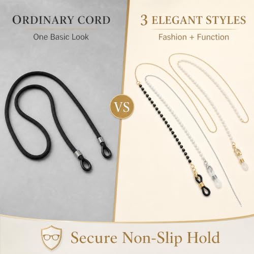 Image of Spectacle Chain for Women 3PCS Pearl Glasses Strap