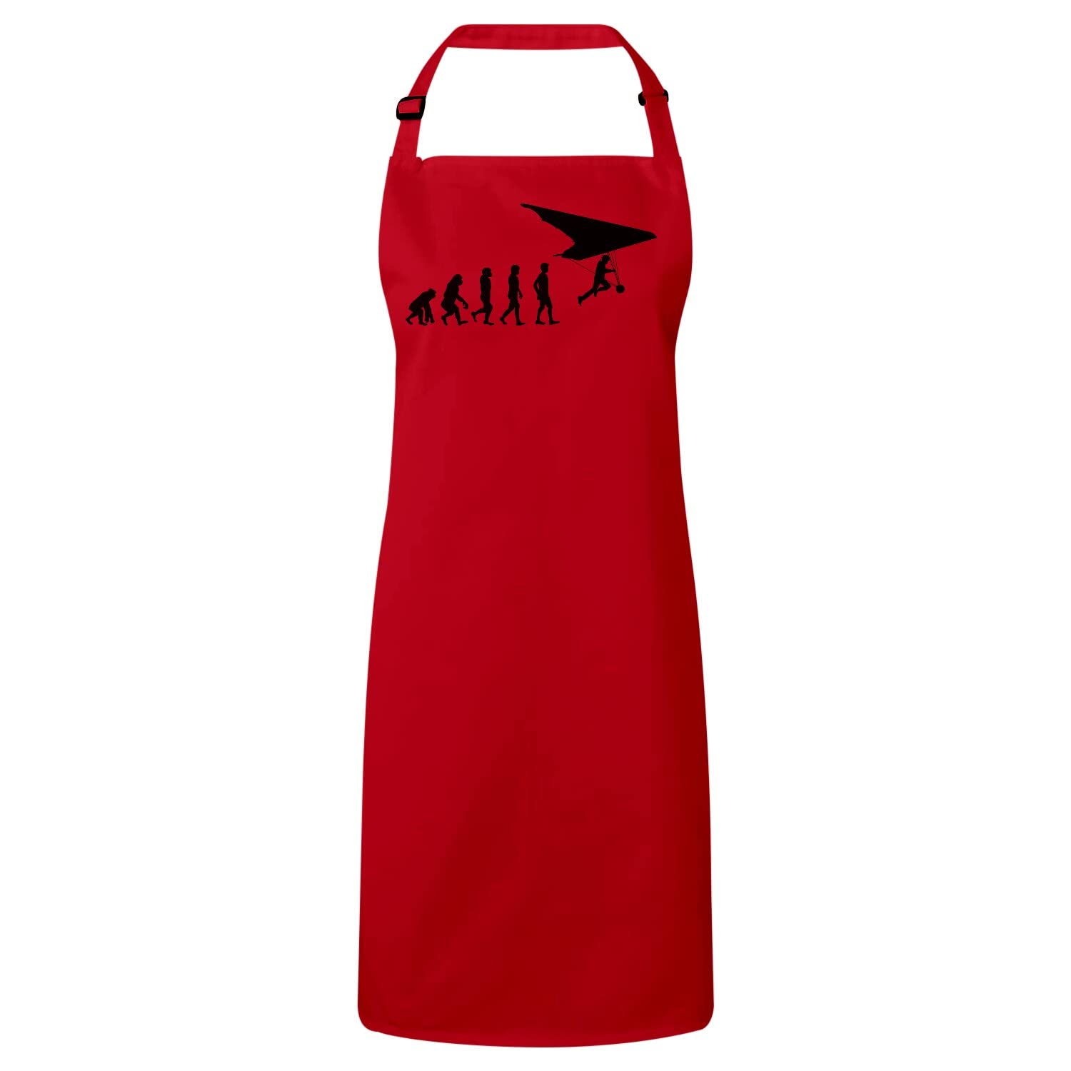 Tablier cuisine premium rouge evolution textile haute qualite