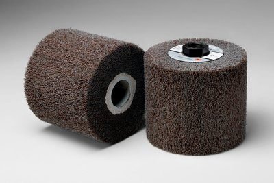 Scotch-Brite 3M High Strength Flap Brush, 4.5 x 4 in, 120 Grit Nylon, Non-Woven, Compatible with Angle Grinder & Die Grinder