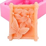 Silicone Molds Fence Butterfly, Butterfly and Flowers Shape Craft Art Silicone Soap Mold, Insects Th
